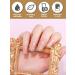 EBANKU White Gel Nail Strips - Long Lasting, Waterproof, with Cuticle Stick, Nail File, Wipes & Sealing - Gold Flash | Semi Cured, Real Nail Polish Wraps Stickers | UV/LED Lamp Required - Buy Online on GoSupps.com