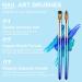 Buy Size 10 Acrylic Nail Brush - 100% Pure Kolinsky 3D Art Nail Brush with Gradient Blue Handle for Nail Extension & Carving - Buy Online on GoSupps.com