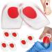 Sulpo 4 pairs gel - heel cushion - jet inserts against heel spur insert shoes - heel protection for shoes - gel insole men's women - heel pillow silicone 36 - 39 4 couples