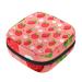 Strawberry Flower Pattern Sanitary Napkin Storage Bag Feminine Product Pouches Portable Period Kit Bag Menstruation First Period Bag for Women Teen Girls Ladies Menstrual Cup Pouch Tampon Bags Color 2