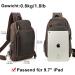 Tiding Men's Leather Shoulder Bag | Crossbody Sling Bag for Outdoor School Sports & Travel - Brown #01 - Buy Online on GoSupps.com