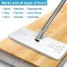 BOSHENG Hands-Free Flat Floor Mop and Bucket Set | 3 Microfiber Pads | All Floor Types | Home Cleaning System - Buy Online on GoSupps.com