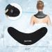 Reusable Neck & Shoulder Ice Pack - Hot & Cold Therapy Wrap for Injuries, Swelling, Bruises - Flexible Cold Compress for Muscle Pain Relief- Black - Buy Online on GoSupps.com