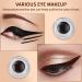Focenat 2 Colors Gel Eyeliner Waterproof Long Lasting Cream Eyeliner Gel Smudge-Resistant Eyeliner Eyeliner Cream Makeup Eyeliner Gel with 2 Eyeliner Brushes Black and Brown - Buy Online on GoSupps.com