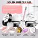  sularpek 2 x 15 ml Solid Sculpture Builder Gel 3D Gel Nail Art UV Nail Construction Gels Non-Stick 3D Gels for Extension Decoration and Nail Art Repair Clear/White - Buy Online on GoSupps.com