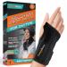 ComfyBrace Copper Infused Wrist Brace/Hand Brace/Wrist Support for Carpal Tunnel Syndrome Arthritis Tendonitis For Men and Women (Left Hand Small/Medium)