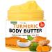 Turmeric Face Cream All Natural Skin Brightening Lotion Turmeric Whipped Body Butter for Dark Spots Hyperpigmentation Turmeric Skincare Cleanses Fights Acne Evens Tone Scars Sun Damage