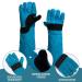 VueinRG Bite-Proof Gloves - 45 cm Anti-Bite Animal Handling Gloves for Welding Gardening & Pet Care (Green) - Buy Online on GoSupps.com
