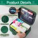 Wugu Portable Medication Bag - 2 Piece Tablet Box Moisture-Resistant Travel Pharmacy Bag for School Camping & Hiking - Green - Buy Online on GoSupps.com