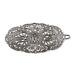 Rivelle ladies traditional hair clip old silver 5 cm hair accessory vintage wedding metal silver