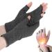 Arthritis Compression Open-Fingertip Gloves for Men and Women Keep Hands Warm Rheumatoid Tendonitis Swelling Carpal Tunnel Pain Anti-Slip Fingerless Typing Daily Work Gloves