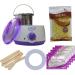 Vaxy Waxing Kit Wax Warmer Electric Wax Pot Heater with Accessories A Complete at-Home Hair Removal Wax Kit Painless Hard Wax for full Body face Bikini Area Eyebrows Lemon - Buy Online on GoSupps.com