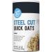 Amazon Brand - Happy Belly Steel Cut Oats, 25 Ounce Steel Cut Oats 1.56 Pound (Pack of 1)