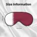 Qatar Flag Soft Eye Mask - Comfortable Light Blocking Sleep Mask for Side Sleepers | Relaxing Pressure-Free Eyemask in Black - Buy Online on GoSupps.com
