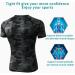 Men's Short Sleeve Compression Shirt - Cool Dry Workout T-Shirt for Gym and Running - Camo Black, Small - Buy Online on GoSupps.com