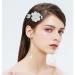 White Vintage Flower Pearl Barrette Earring Tassel Hair Pin Set - 3 Pairs | Kawaii Kimono Floral Hair Accessories for Women - Buy Online on GoSupps.com