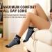 NEWZILL Cushioned Ankle Compression Socks for Men & Women - Low Cut Running Socks with Ankle Support (Large, Black/Grey) - Buy Online on GoSupps.com