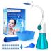 WEUANY Ear Wax Removal, Ear Cleaner, Earwax Removal Kit, Manual Ear Irrigation Flushing System, Ear Cleaning Kit, Safe and Effective to Clean Ear Built Up Wax Green