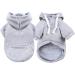 Waterproof Winter Dog Coat & Hoodie - Warm Jacket for Small Dogs | Fleece Puppy Sweater with Bag - XS Gray - Buy Online on GoSupps.com