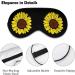 Sunflower Sleep Mask - Adjustable Blindfold for Sleeping, Blocking Light, Travel, Naps - Men's and Women's Eye Cover - Buy Online on GoSupps.com