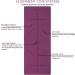 Ewedoos Eco Friendly Yoga Mat with Alignment Lines - Non Slip TPE Mat, 1-Inch Thick Padding for Yoga, Pilates, Fitness - Purple - Buy Online on GoSupps.com