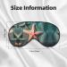 SSIMOO Seashells Sea Star Soft Sleep Eye Mask - Breathable Travel Eye Patch for Women - Perfect for Relaxation & Comfort - Buy Online on GoSupps.com