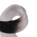 Keratin Bonding Hair Extensions - #1B/Silver Ombre 40cm 100 Strands 100% Remy Real Hair - U-Tip Extensions by Novon Hair Extent - Buy Online on GoSupps.com
