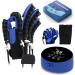 Hand Fution Rehabilitation Robot Gloves Stroke Hemiplegia Patients Rehab Glove Device Finger and Hand Fution Training Equipment Blue B XL Blue B XL