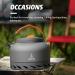 Alocs 1.3L Camping Kettle with Heat Exchanger - Portable Aluminum Tea Kettle for Outdoor Hiking and Picnic - Buy Online on GoSupps.com