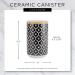 Bone Dry Ceramic Pet Collection Gray Canister - Stylish and Functional Pet Food Storage - Buy Online on GoSupps.com