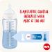 NUK First Choice+ Baby Bottles Set | Temperature Control | Anti Colic Vent | 300ml | BPA-Free | Safari Animals (Blue) | 3 Pack - Buy Online on GoSupps.com