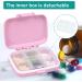 Buy 6 Grids Daily Pill Case - Travel Pill Box & Waterproof Organizer in Pink | Small & Portable Vitamin Storage - Buy Online on GoSupps.com
