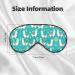Alpaca Cactus Print Sleep Mask - Double-Sided Unisex Eye Mask for Sound Sleep & Skin Care - International Shipping Available - Buy Online on GoSupps.com