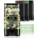 CCbeauty 3-Color Camo Face Paint+10 Wipes-Oil Camouflage Hunting Accessories for Spirit Week Water & Sweat Resistant Safe Army Militarty Makeup Stick for Costume Party Cosplay Black+Brown+Green A Camo Paint (Black Brown Green)+10Wipes