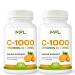 MUSCLE FOOD LABS (2 Pack) MFL Vitamin C + ZINC | C - 1000 | VIT C 1 000mg | Zinc 25mg | Citrus Bioflavonoids 25mg | Non-GMO & Gluten Free