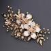 Flower Hair Comb Clips For Women Accessories Prom Gold Color Bridal Wedding Hair Bride Headpiece - Buy Online on GoSupps.com