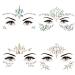 Euphoria Face Jewels Gems + Chunky Glitter Stickers - Luminous Rhinestones for Festivals, Raves, Cosplay - Halloween Glow in The Dark Silver Glitter - 4 Sheets + 10g - Buy Online on GoSupps.com