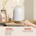 Vasysvi 300ml Essential Oil Diffuser - Ceramic Aromatherapy with Auto Shut-off & 7 LED Colors - Buy Online on GoSupps.com