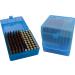 MTM 100 Round Flip-Top Rifle Ammo Box - Blue - 3.05-Inch - Fits 22-25 308 W - Buy Online on GoSupps.com