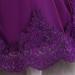 FYMNSI Baby Girl Baptism Dress Lace Floral Embroidery Formal Party Gown 12-18 Months Dark Purple - Buy Online on GoSupps.com