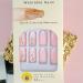 Pink Gradient Rhinestone Press on Nails - 24 Pcs Medium Coffin Shape | Glitter Powder & Rhinestone Designs | False Nails for Women and Girls - Buy Online on GoSupps.com