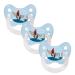Dentistar Silikon Schnuller 3-Set- Size 1 Schnuller 0-6 months- tooth and jaw-friendly nipple with dental level- BPA-free- Made in Germany- Dachshund