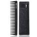 HYOUJIN 601 Black Carbon Wide Tooth Comb Detangling Comb Detangler Hair Comb for Long Wet hair Hair Straighten Curly Hair 230 Heat Resistan Cutting Set2