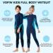 Vofiw Kids Wetsuit 2.5mm Neoprene Long Sleeve Back Zip Wet Suit for Girls Boys | Surfing Swimming Diving Snorkeling | Navy- Size 8 - Buy Online on GoSupps.com