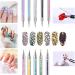 MAGIC ARMOR 10pcs Double Ended Nail Art Brushes with Dotting Tools - Nail Salon Quality Poly Extension Gel Builder Brush Set for DIY Nail Design - Buy Online on GoSupps.com