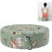 Buy Moxibustion Pillow - Ergonomic Design 360 Rotation Adjustable Temp Large Filling for Meditation - Flower Green - Buy Online on GoSupps.com