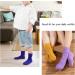 JOCMIC Girls Slouch Socks - Kids Knee High Crew Socks, Multicolor - Ages 6-8 Years - Buy Online on GoSupps.com