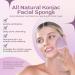 Hippie Girl Konjac Face Erase Cleansing Puff - Gentle Exfoliating Facial Sponge for Sensitive Skin | 2 Pack - Buy Online on GoSupps.com