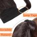 26 Inch Dark Brown Curly Wrap Around Ponytail Hair Extension - Synthetic Magic Yaki Corn Wave Ponytail - Buy Online on GoSupps.com