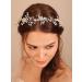 Deniferymakeup Silver Crystal Headband Rhinestone Hair Vine Rhinestone Hair Piece for Wedding Brides Bridesmaid - Buy Online on GoSupps.com
